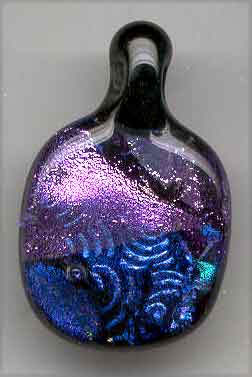 dichroic glass pendant