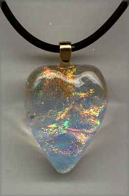 dichroic glass pendant