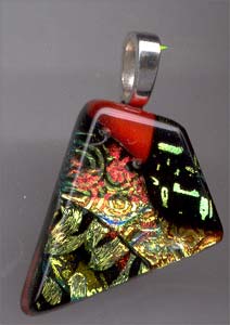 dichroic glass pendant