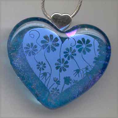 dichroic glass pendant