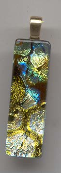 dichroic glass pendant