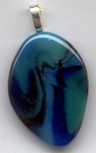 fused glass pendant