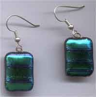 dichroic glass earrings